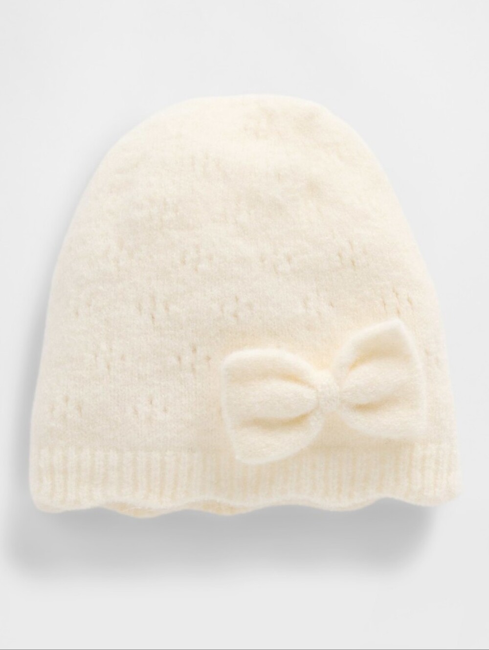 Gap Baby Girl Pointelle Bow Beanie